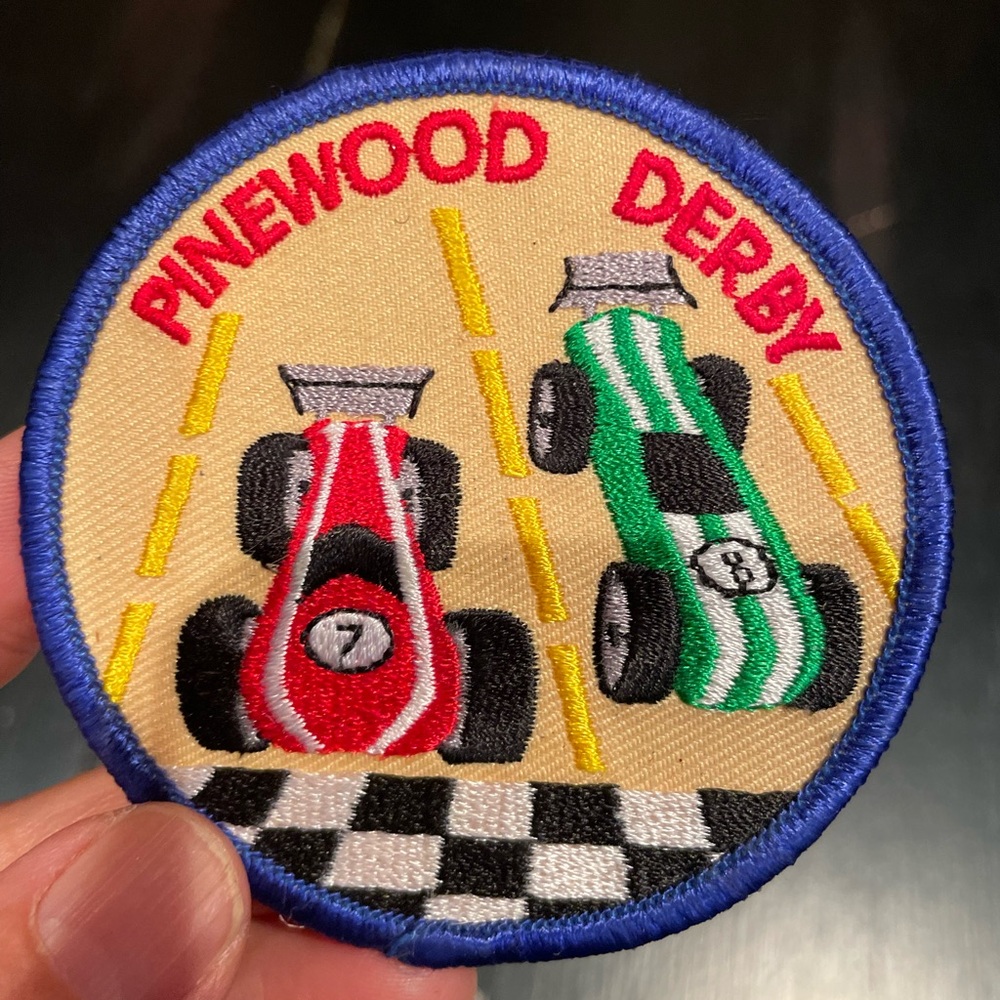 Vintage Pinewood Derby patches - 2 new patches